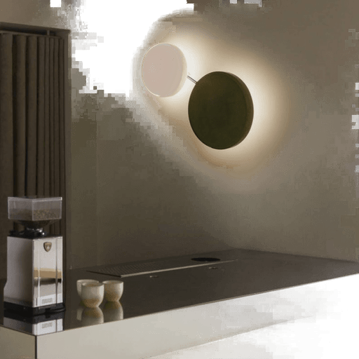 Marset LED-vegglampe Caramel, grønn, Ø 38 cm