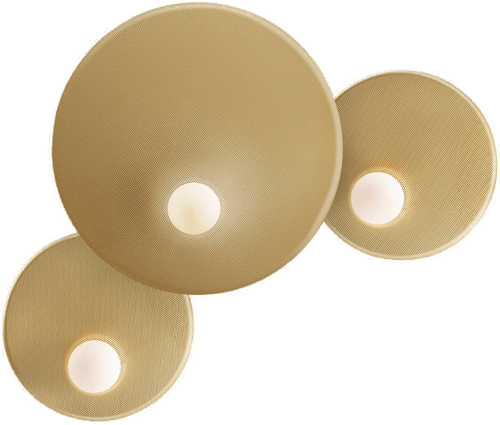 LEDS-C4 Trip vegglampe, gull matt