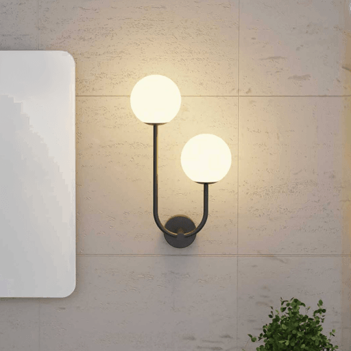 Forlight Sfera Double vegglampe, svart