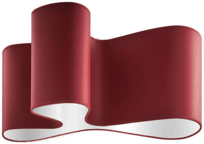 Sillux Taklampe Mugello rød/hvit