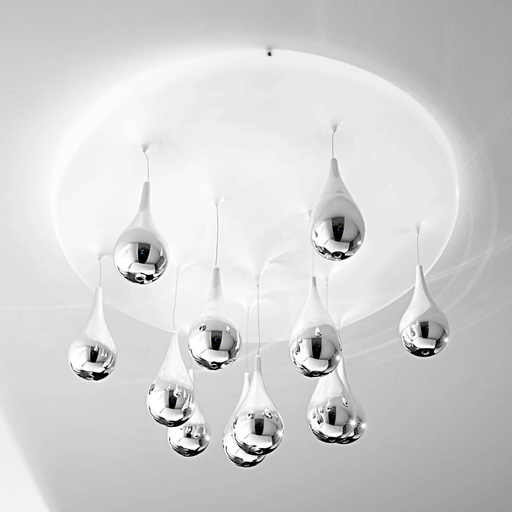 Sillux Pioggia taklampe, hvit, Ø 70 cm