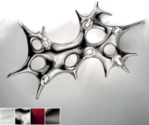 Sillux Baobab vegglampe, platina