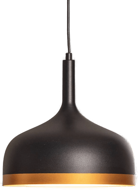 Opviq Hengelampe Sivani MR-826, svart/gull