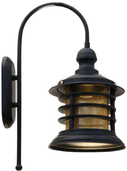 Royaltech Nostalji vegglampe, svart