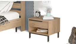 Homitis Nattbord 53,6 cm Valnøtt