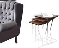 Homitis Retore Settbord - Valnøtt