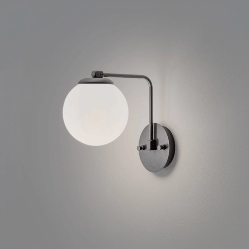 Opviq Vegglampe Daisy, svart, E27