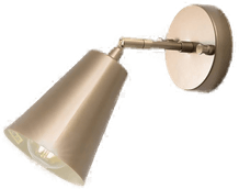 Opviq Vegglampe Evander, gull, E27