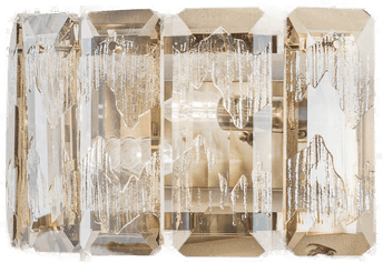 Lucea Vegglampe Orvin messing 33 cm