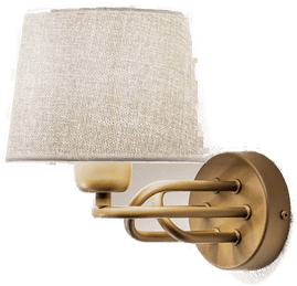 Avonni Lazar vegglampe, grå/gull