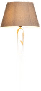 Avonni Lazar gulvlampe, grå/gull