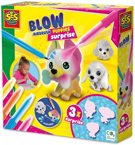 SES Creative Blow Pens - Dekorer 3 valper