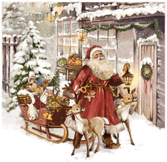 Ambiente Serviett 33x33 cm Christmas Visit