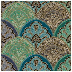 Ambiente Serviett 33x33 cm Mira Petrol