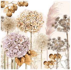 Ambiente Serviett Dried Flowers 33x33 cm 20 stk