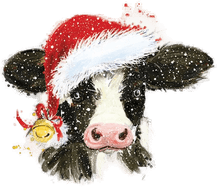 Ambiente Serviett 33x33 cm Christmas Cow Bell