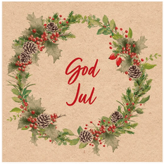 Ambiente Serviett 33x33 cm God Jul