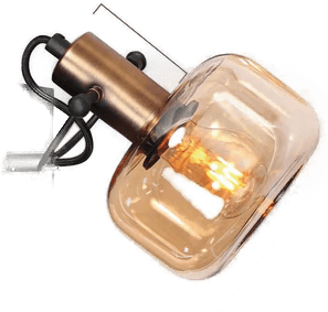 Steinhauer Vegglampe Glaslic, rav