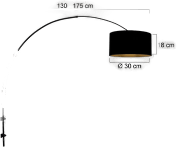 Steinhauer Vegglampe Sparkled Light svart/gull