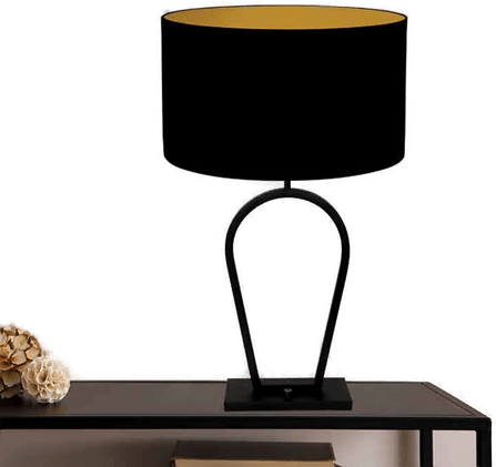 Steinhauer Bordlampe Stang, svart/gull