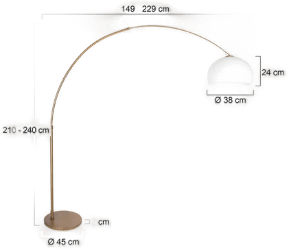 Steinhauer Bue-gulvlampe Sparkled Light 240 cm