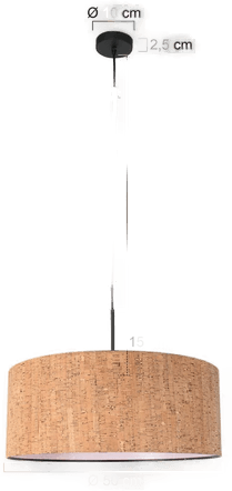 Steinhauer Hengelampe Sparkled Light, brun, Ø 50 cm
