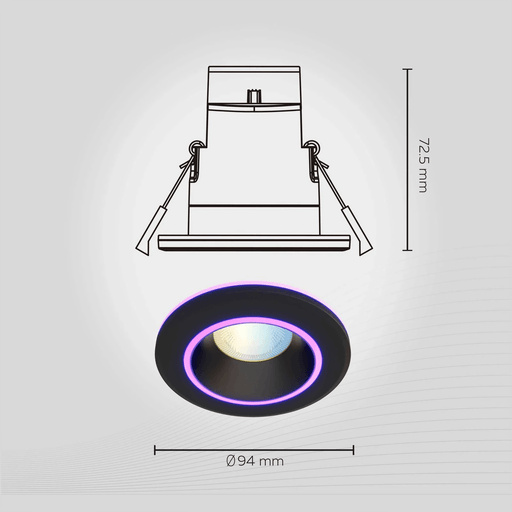 Calex Smart Halo downlight CCT RGB