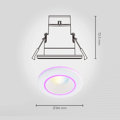 Calex Smart Halo downlight CCT RGB