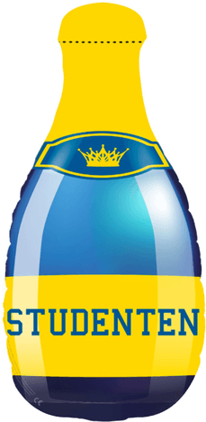 Folat Folieballong Studenten Champagneflaske