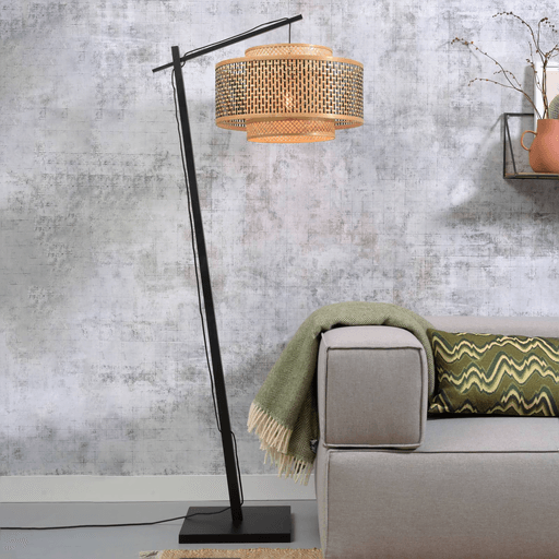Good & Mojo Bhutan gulvlampe, svart, 176 cm