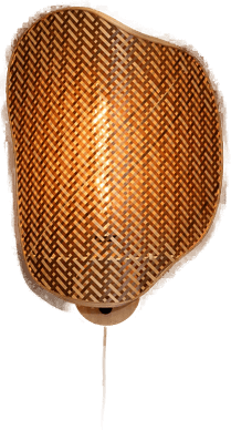 Good & Mojo vegglampe Kinabalu, brun