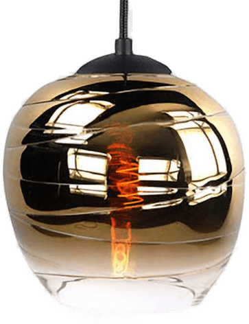 Highlight Fantasy Apple-lampeskjerm, gull, Ø 22 cm