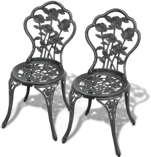 Vidaxl Bistrostoler 2 stk grønn