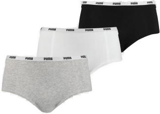 Puma Iconic Cotton Mini Shorts 3P Grå/Svart