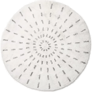 HKliving Swirl baderomsmatte Ø120 cm