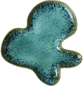 HKliving Shell serveringsfat Teal