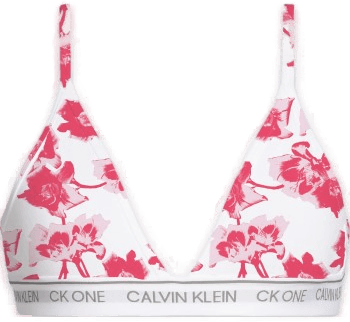 Calvin Klein CK One Cotton Triangle Bra Rosa blomstret