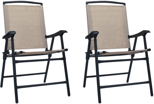 Vidaxl Sammenleggbare hagestoler 2 stk