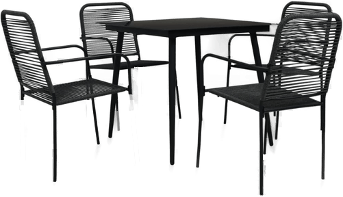 Vidaxl Utendørs spisestue 5 deler