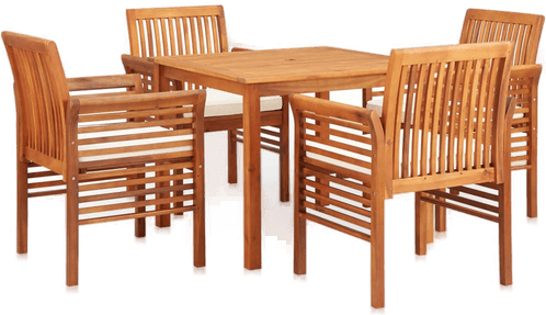 Vidaxl Utendørs spisestue 5 deler