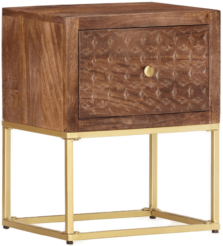 Vidaxl Nattbord heltre mango