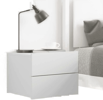 Vidaxl Nattbord hvit 40x30 cm