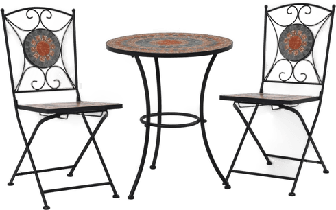 Vidaxl Mosaikkbistrosett 3 deler