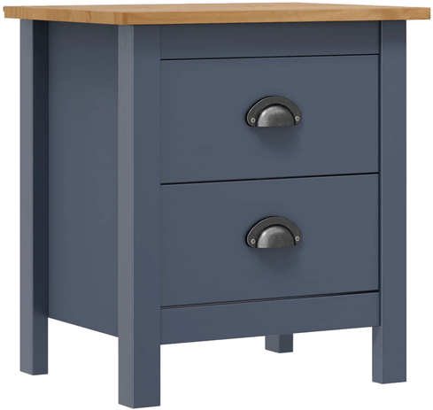 Vidaxl Nattbord Hill grå 46x35x49,5 cm