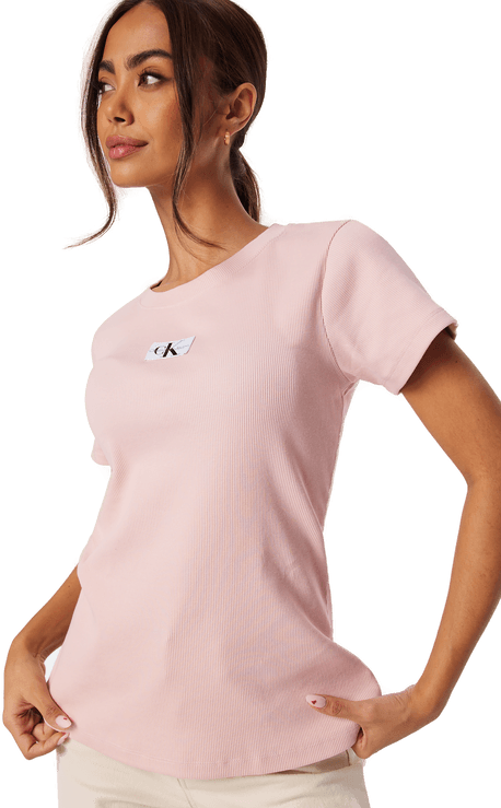 Calvin Klein Jeans Woven Label Rib Slim Tee