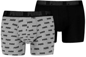 Puma 2P Everyday Aop Boxer Grå/Svart