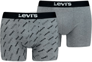 Levis 2P Logo Aop Boxer Brief Grå Large