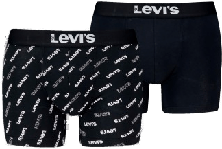 Levis 2P Logo Aop Boxer Brief Svart Small