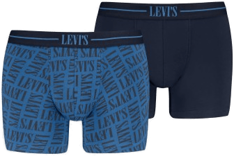 Levis 2P Logo Boxer Svart/Blå Medium