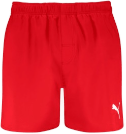 Puma Badebukser Mid Length Rød